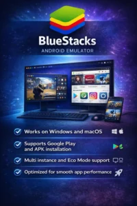 BlueStacks Emulator BlueStacks Android Emulator Features Infographics