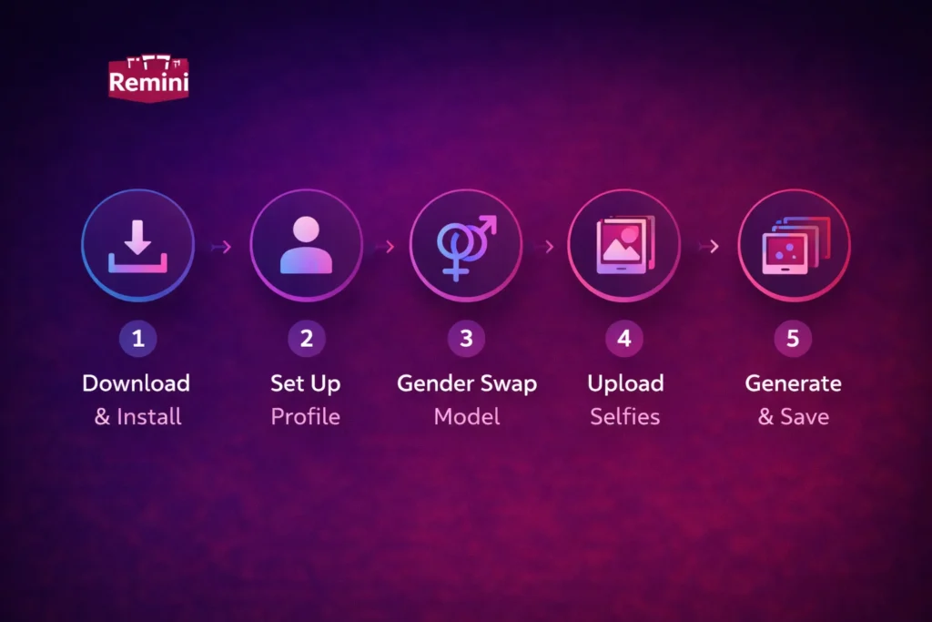 How to Use Remini AI Gender Swap