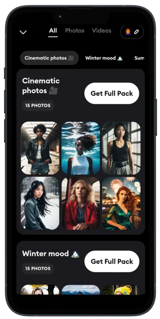 remini NATURAL TO BOLD ai photo feature