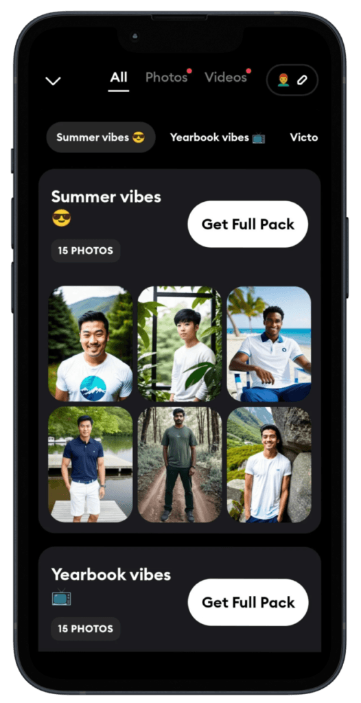 Remini ai summer vibes photo filter