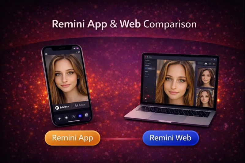 Remini App vs Remini Web Comparison 1 Remini App vs Remini Web Comparison