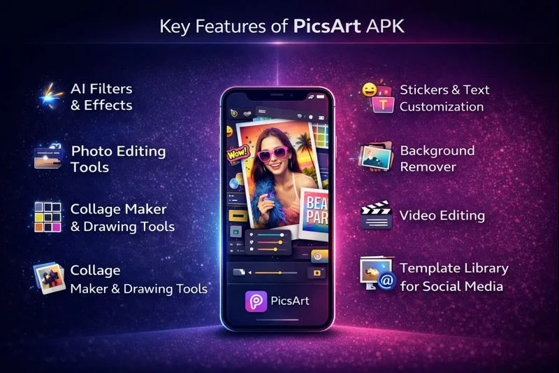 Key Features of PicsArt App Key Features of PicsArt APK
