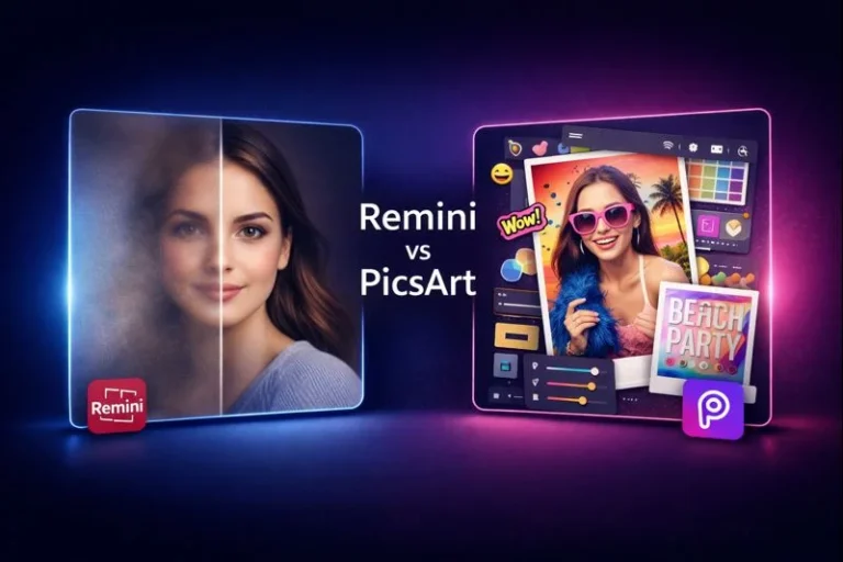 Remini AI vs PicsArt App Features Comparison