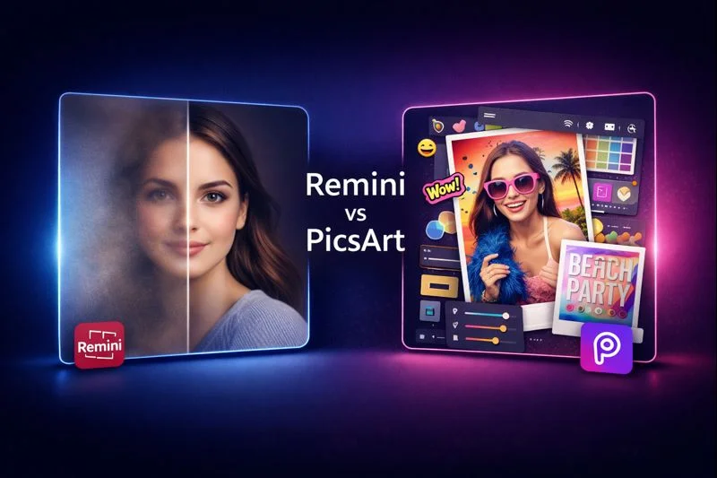 Remini AI vs PicsArt App Features Comparison 1 Remini AI vs PicsArt App Features Comparison