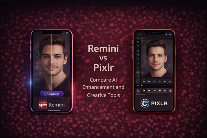 Remini vs Pixlr Comparison for Outstanding Photo Editing 1 Compare Remini AI vs Pixlr Editor for Best Photo Editing App